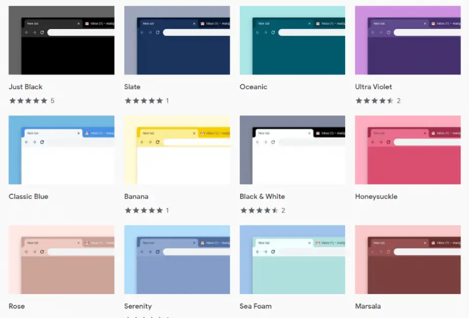Google Chrome Themes